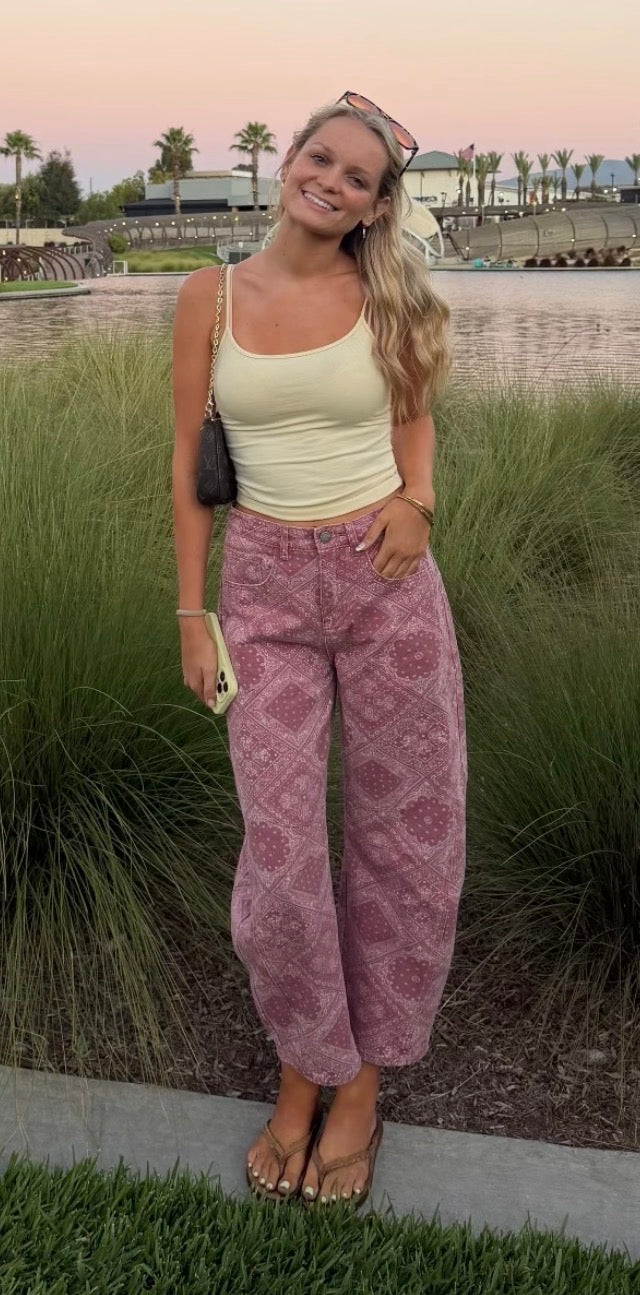 Sunset Paisley Jeans